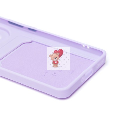 Чехол-накладка для Honor 200 Pro (светло-фиолетовый) - SC337 с картхолдером