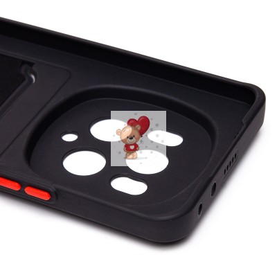 Чехол-накладка для Honor Magic 6 Pro (черный) - SC337 с картхолдером Чехол-накладка для Honor Magic 6 Pro (черный) - SC337 с картхолдером