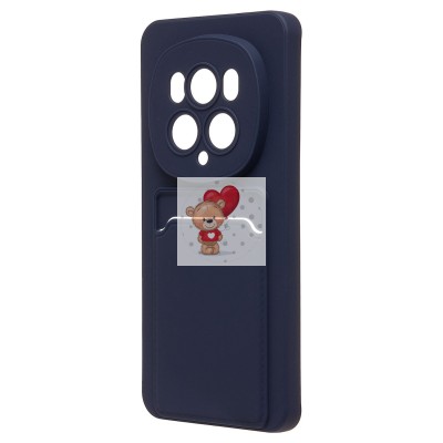 Чехол-накладка для Honor Magic 6 Pro (темно-синий) - SC337 с картхолдером Чехол-накладка для Honor Magic 6 Pro (темно-синий) - SC337 с картхолдером