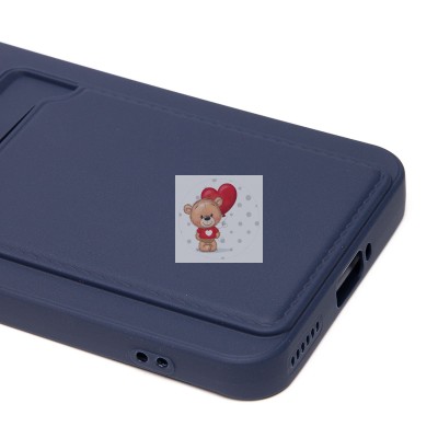 Чехол-накладка для Honor Magic 6 Pro (темно-синий) - SC337 с картхолдером Чехол-накладка для Honor Magic 6 Pro (темно-синий) - SC337 с картхолдером