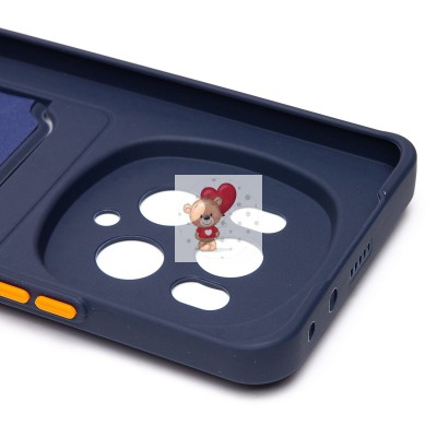 Чехол-накладка для Honor Magic 6 Pro (темно-синий) - SC337 с картхолдером Чехол-накладка для Honor Magic 6 Pro (темно-синий) - SC337 с картхолдером