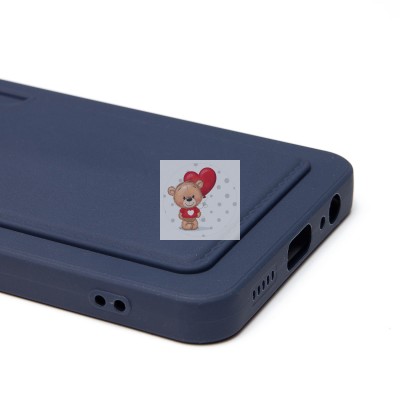 Чехол-накладка для Honor X5 Plus (темно-синий) - SC337 с картхолдером