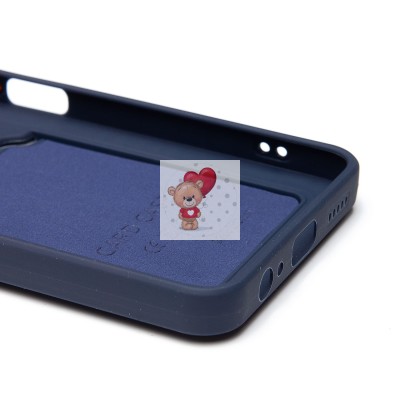 Чехол-накладка для Honor X5 Plus (темно-синий) - SC337 с картхолдером