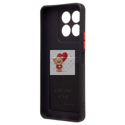 Чехол-накладка для Huawei Honor X5b Plus (черный) - SC337 с картхолдером Чехол-накладка для Huawei Honor X5b Plus (черный) - SC337 с картхолдером