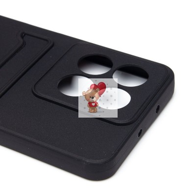 Чехол-накладка для Huawei Honor X5b Plus (черный) - SC337 с картхолдером Чехол-накладка для Huawei Honor X5b Plus (черный) - SC337 с картхолдером