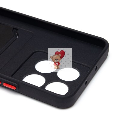 Чехол-накладка для Huawei Honor X5b Plus (черный) - SC337 с картхолдером Чехол-накладка для Huawei Honor X5b Plus (черный) - SC337 с картхолдером