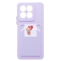 Чехол-накладка для Huawei Honor X5b Plus (светло-фиолетовый) - SC337 с картхолдером Чехол-накладка для Huawei Honor X5b Plus (светло-фиолетовый) - SC337 с картхолдером