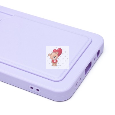 Чехол-накладка для Huawei Honor X5b (светло-фиолетовый) - SC337 с картхолдером Чехол-накладка для Huawei Honor X5b (светло-фиолетовый) - SC337 с картхолдером