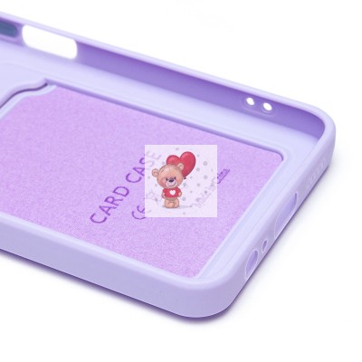 Чехол-накладка для Huawei Honor X5b (светло-фиолетовый) - SC337 с картхолдером Чехол-накладка для Huawei Honor X5b (светло-фиолетовый) - SC337 с картхолдером