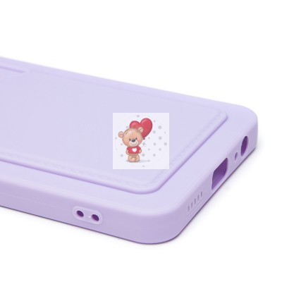 Чехол-накладка для Honor X6b (светло-фиолетовый) - SC337 с картхолдером