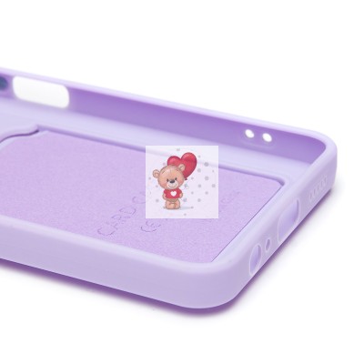 Чехол-накладка для Honor X6b (светло-фиолетовый) - SC337 с картхолдером