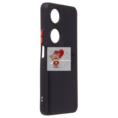 Чехол-накладка для Honor X7b 5G (черный) - SC337 с картхолдером Чехол-накладка для Honor X7b 5G (черный) - SC337 с картхолдером