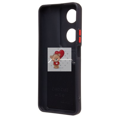 Чехол-накладка для Honor X7b 5G (черный) - SC337 с картхолдером Чехол-накладка для Honor X7b 5G (черный) - SC337 с картхолдером