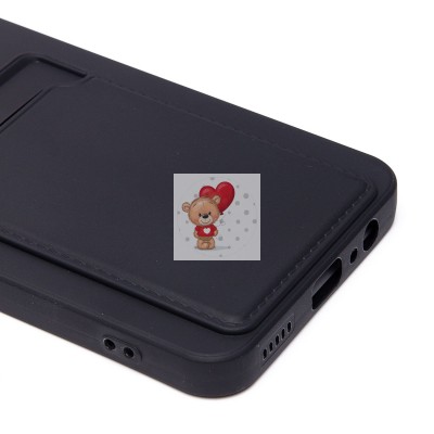 Чехол-накладка для Honor X7b 5G (черный) - SC337 с картхолдером Чехол-накладка для Honor X7b 5G (черный) - SC337 с картхолдером