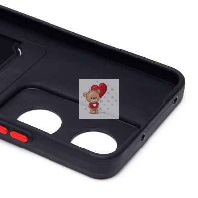 Чехол-накладка для Honor X7b 5G (черный) - SC337 с картхолдером Чехол-накладка для Honor X7b 5G (черный) - SC337 с картхолдером