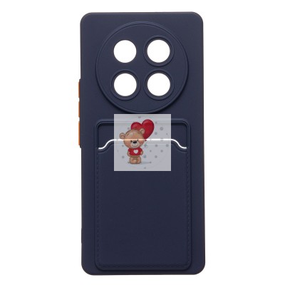 Чехол-накладка для Honor X9c (темно-синий) - SC337 с картхолдером Чехол-накладка для Honor X9c (темно-синий) - SC337 с картхолдером