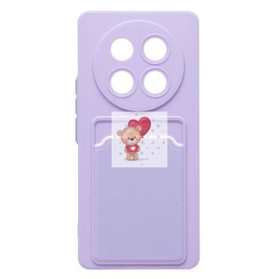 Чехол-накладка для Honor X9c (светло-фиолетовый) - SC337 с картхолдером Чехол-накладка для Honor X9c (светло-фиолетовый) - SC337 с картхолдером