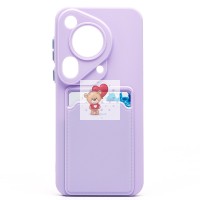 Чехол-накладка для Huawei Pura 70 Ultra Global (светло-фиолетовый) - SC337 с картхолдером