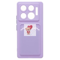 Чехол-накладка для Infinix GT 20 Pro (светло-фиолетовый) - SC337 с картхолдером Чехол-накладка для Infinix GT 20 Pro (светло-фиолетовый) - SC337 с картхолдером