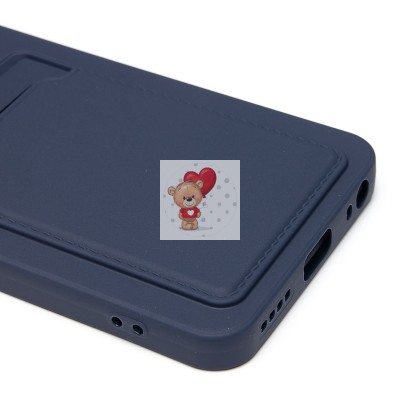 Чехол-накладка для Infinix Hot 50 4G (темно-синий) - SC337 с картхолдером