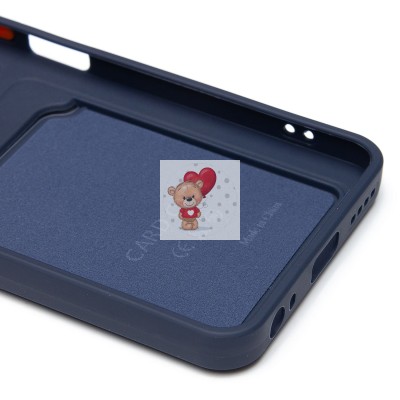 Чехол-накладка для Infinix Hot 50 4G (темно-синий) - SC337 с картхолдером