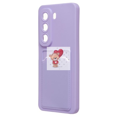 Чехол-накладка для Infinix Hot 50 4G (светло-фиолетовый) - SC337 с картхолдером