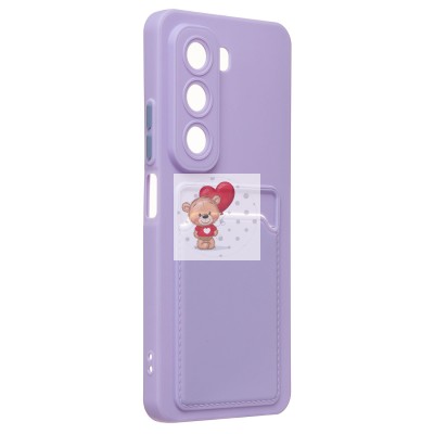 Чехол-накладка для Infinix Hot 50 4G (светло-фиолетовый) - SC337 с картхолдером