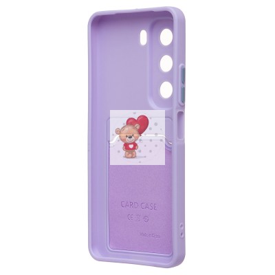 Чехол-накладка для Infinix Hot 50 4G (светло-фиолетовый) - SC337 с картхолдером