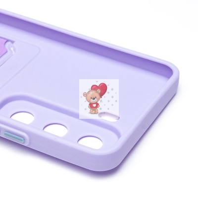 Чехол-накладка для Infinix Hot 50 4G (светло-фиолетовый) - SC337 с картхолдером