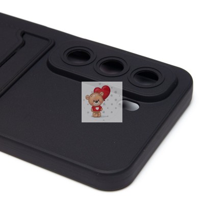 Чехол-накладка для Infinix Hot 50 5G (черный) - SC337 с картхолдером