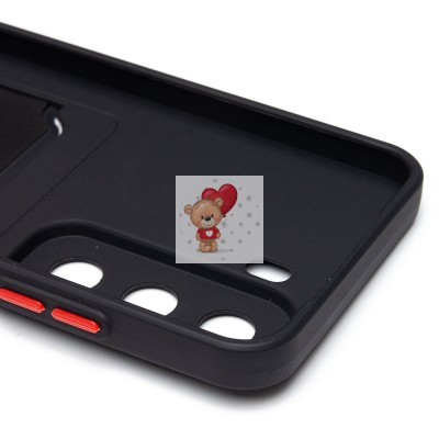 Чехол-накладка для Infinix Hot 50 5G (черный) - SC337 с картхолдером