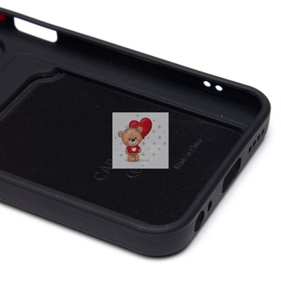 Чехол-накладка для Infinix Hot 50 5G (черный) - SC337 с картхолдером