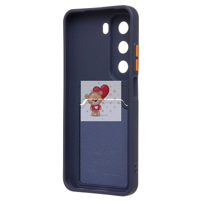 Чехол-накладка для Infinix Hot 50 5G (темно-синий) - SC337 с картхолдером