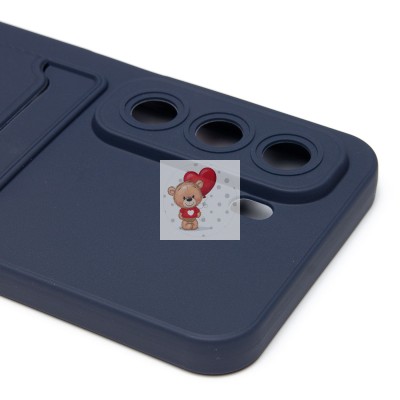 Чехол-накладка для Infinix Hot 50 5G (темно-синий) - SC337 с картхолдером