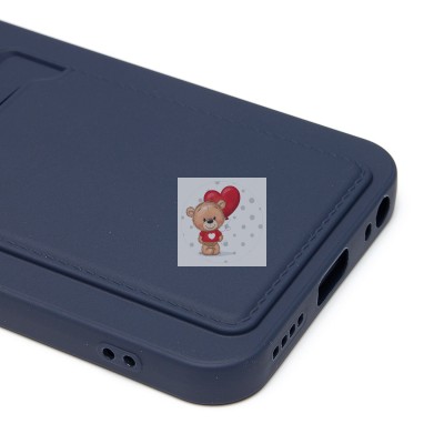 Чехол-накладка для Infinix Hot 50 5G (темно-синий) - SC337 с картхолдером