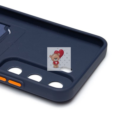 Чехол-накладка для Infinix Hot 50 5G (темно-синий) - SC337 с картхолдером