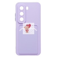 Чехол-накладка для Infinix Hot 50 5G (светло-фиолетовый) - SC337 с картхолдером