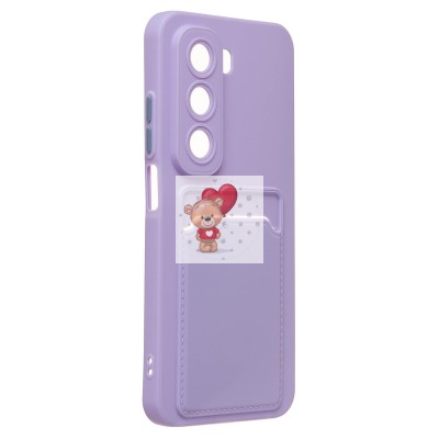 Чехол-накладка для Infinix Hot 50 5G (светло-фиолетовый) - SC337 с картхолдером