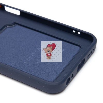 Чехол-накладка для Infinix Hot 50i (темно-синий) - SC337 с картхолдером Чехол-накладка для Infinix Hot 50i (темно-синий) - SC337 с картхолдером