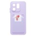 Чехол-накладка для Infinix Hot 50i (светло-фиолетовый) - SC337 с картхолдером