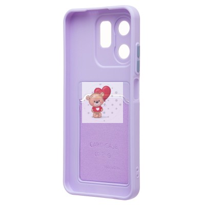 Чехол-накладка для Infinix Hot 50i (светло-фиолетовый) - SC337 с картхолдером