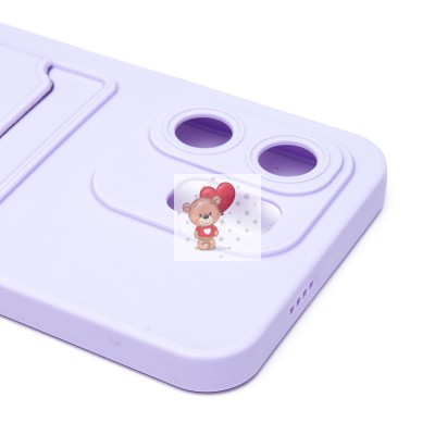 Чехол-накладка для Infinix Hot 50i (светло-фиолетовый) - SC337 с картхолдером