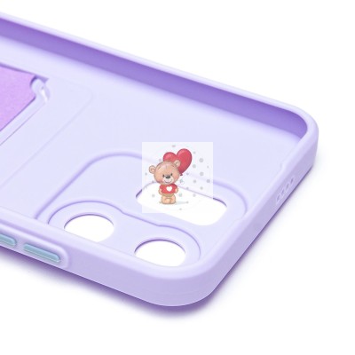 Чехол-накладка для Infinix Hot 50i (светло-фиолетовый) - SC337 с картхолдером