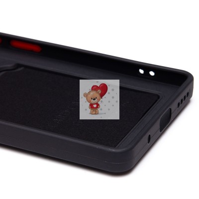 Чехол-накладка для Infinix Note 40 5G (черный) - SC337 с картхолдером Чехол-накладка для Infinix Note 40 5G (черный) - SC337 с картхолдером