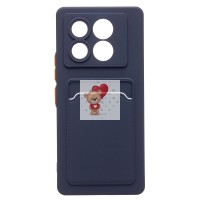 Чехол-накладка для Infinix Note 40 5G (темно-синий) - SC337 с картхолдером Чехол-накладка для Infinix Note 40 5G (темно-синий) - SC337 с картхолдером