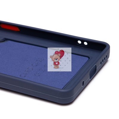 Чехол-накладка для Infinix Note 40 5G (темно-синий) - SC337 с картхолдером Чехол-накладка для Infinix Note 40 5G (темно-синий) - SC337 с картхолдером