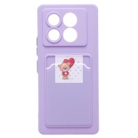 Чехол-накладка для Infinix Note 40 5G (светло-фиолетовый) - SC337 с картхолдером Чехол-накладка для Infinix Note 40 5G (светло-фиолетовый) - SC337 с картхолдером