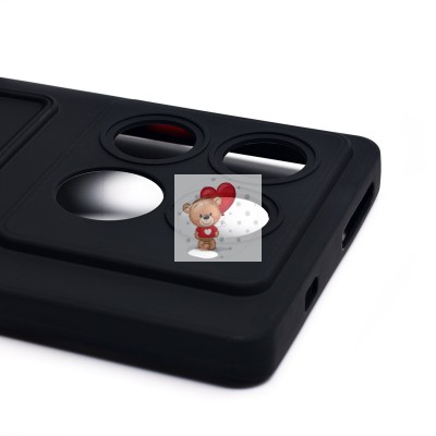 Чехол-накладка для Infinix Note 40 Pro 4G (черный) - SC337 с картхолдером Чехол-накладка для Infinix Note 40 Pro 4G (черный) - SC337 с картхолдером