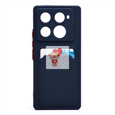 Чехол-накладка для Infinix Note 40 Pro 4G (темно-синий) - SC337 с картхолдером Чехол-накладка для Infinix Note 40 Pro 4G (темно-синий) - SC337 с картхолдером