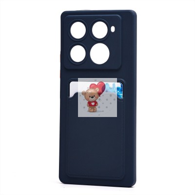 Чехол-накладка для Infinix Note 40 Pro 4G (темно-синий) - SC337 с картхолдером Чехол-накладка для Infinix Note 40 Pro 4G (темно-синий) - SC337 с картхолдером